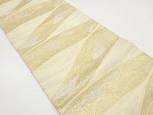 アンティーク　紗荒波模様織り出し袋帯(材料)